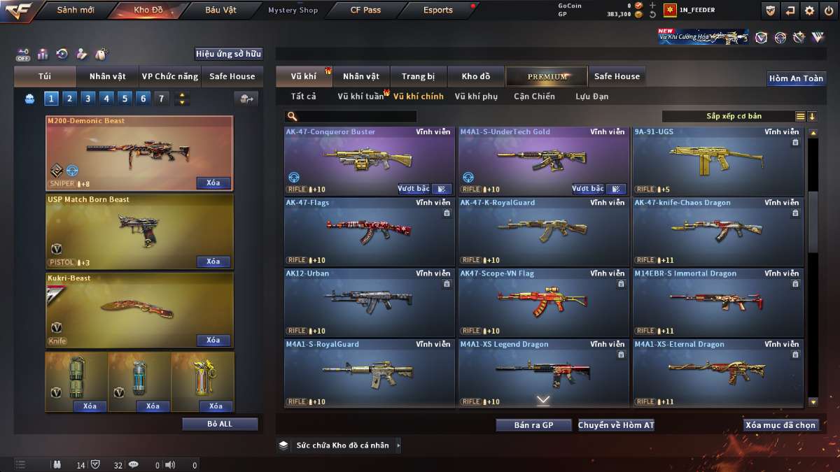 shop acc cf uy tin gia re